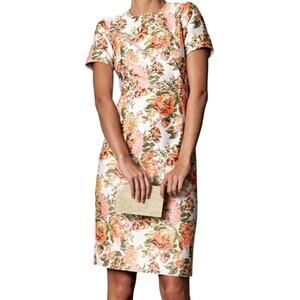 Stella McCartney Ridley Sheath Dress Kate Middleton Silk Short Sleeve Floral 2